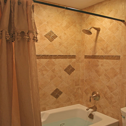 Marble tub surround